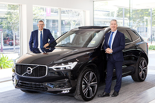 Martin Roller (left) and Marvin Burke bring Volvo into their LMM Holdings fold of European auto brands in alliance with Asia's automotive retail powerhouse, Sime Darby Motors.
