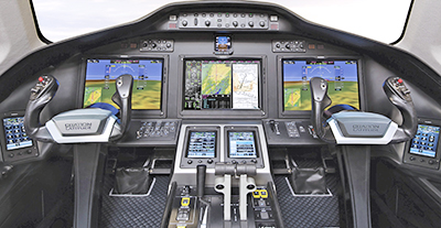 The Latiitude's state-of-the-art flight deck centres onGarmin 5000 avionics.