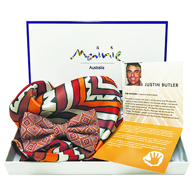 Mainie's Protective Shield bow tie set.