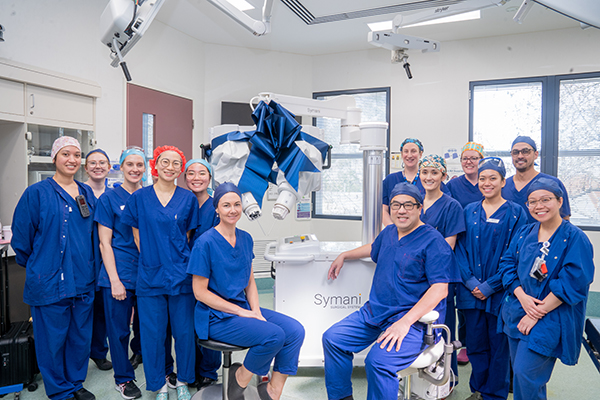 Reconstruction surgeon Dr Eldon Mah and his team were eager to unwrap their new Symani unit -- the only one in the Australasian region -- and put it to work.
