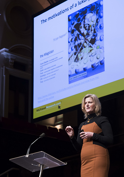 Carolyn Childs outlines luxury travel research findings at Luxexperience.